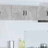  Fali konyhaszekrény 2 pcs Beton Szürke 40 x 31 x 40 cm Faanyag