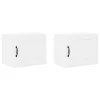 Fali konyhaszekrény 2 pcs Magas Fényű Fehér 50 x 31 x 40 cm
