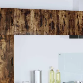    Fali konyhaszekrény 2 pcs Füstölt tölgy 50 x 31 x 40 cm Faanyag