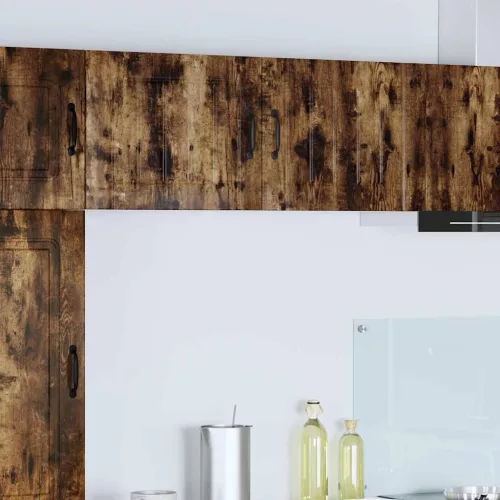  Fali konyhaszekrény 2 pcs Füstölt tölgy 50 x 31 x 40 cm Faanyag