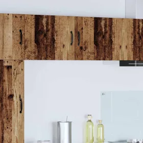  Fali konyhaszekrény 2 pcs Öreg fa 50 x 31 x 40 cm Faanyag