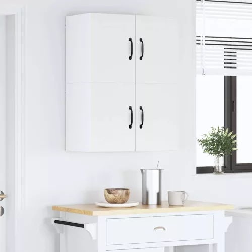  Fali konyhaszekrény 2 pcs Fehér 60 x 31 x 40 cm Faanyag