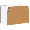  Fali konyhaszekrény polcokkal Fekete 60 x 31 x 40 cm Faanyag