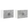  Fali konyhaszekrény 2 pcs Beton szürke 60 x 31 x 40 cm Faanyag