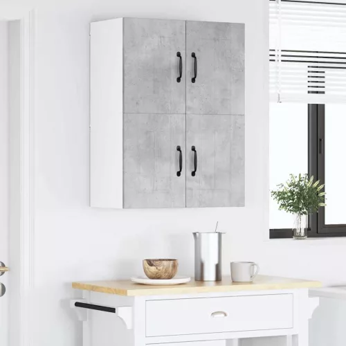  Fali konyhaszekrény 2 pcs Beton szürke 60 x 31 x 40 cm Faanyag