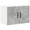  Fali konyhaszekrény 2 pcs Beton szürke 60 x 31 x 40 cm Faanyag