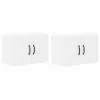  Fali konyhaszekrény 2 pcs Magasfényű fehér 60 x 31 x 40 cm