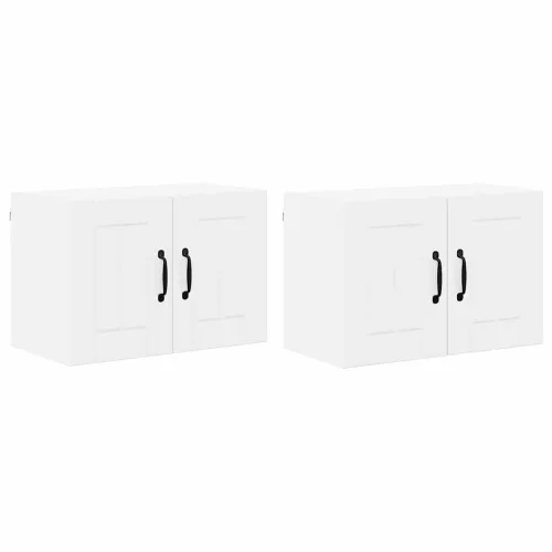  Fali konyhaszekrény 2 pcs Magasfényű fehér 60 x 31 x 40 cm