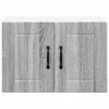  Fali konyhaszekrény 2 pcs Szürke sonoma 60 x 31 x 40 cm Faanyag