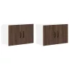  Fali konyhaszekrény 2 pcs barna tölgy 60 x 31 x 40 cm Faanyag