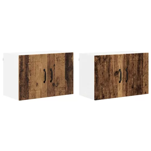  Fali konyhaszekrény 2 pcs Régi fa 60 x 31 x 40 cm Faanyag