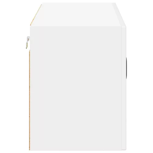  Fali konyhaszekrény Magas Fényű Fehér 80 x 31 x 40 cm Faanyag