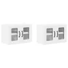  Fali konyhaszekrény ajtóval 2 pcs Fehér 60 x 31 x 40 cm Faanyag