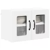  Fali konyhaszekrény ajtóval 2 pcs Fehér 60 x 31 x 40 cm Faanyag