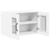  Fali konyhaszekrény ajtóval 2 pcs Fehér 60 x 31 x 40 cm Faanyag