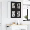  Fali konyhaszekrény 2 pcs Fekete 60 x 31 x 40 cm Faanyag