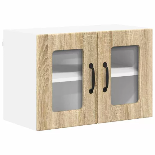  Fali konyhaszekrény 2 pcs Sonoma tölgy 60 x 31 x 40 cm Faanyag
