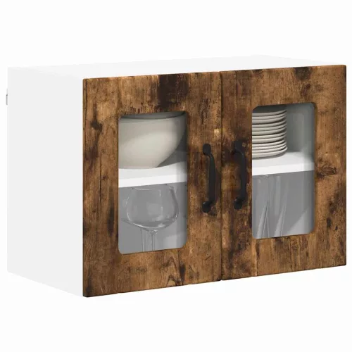  Fali konyhaszekrény 2 pcs Füstölt tölgy 60 x 31 x 40 cm Faanyag