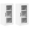  Fali konyhaszekrény ajtóval 2 pcs Fehér 40 x 31 x 80 cm Faanyag
