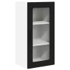  Fali konyhaszekrény 2 pcs Fekete 40 x 31 x 80 cm Faanyag