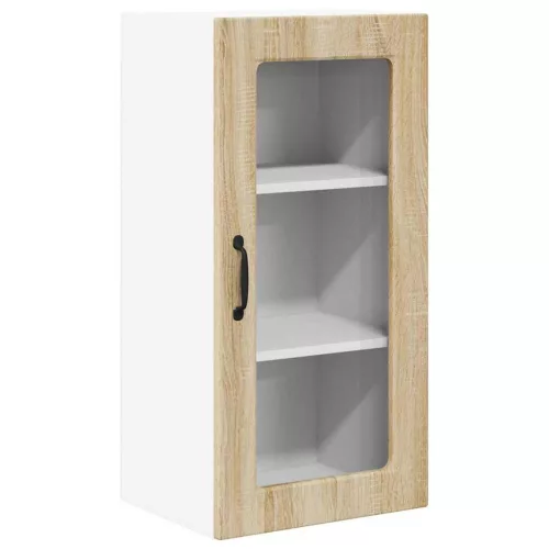  Fali konyhaszekrény 2 pcs Sonoma tölgy 40 x 31 x 80 cm Faanyag