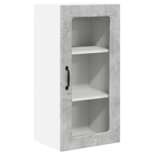  Fali konyhaszekrény Beton Szürke 40 x 31 x 80 cm Faanyag