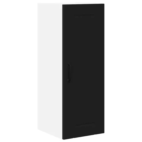  Fali konyhaszekrény 2 pcs Fekete 30 x 31 x 80 cm Faanyag