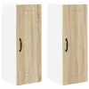  Fali konyhaszekrény 2 pcs Sonoma tölgy 30 x 31 x 80 cm Faanyag