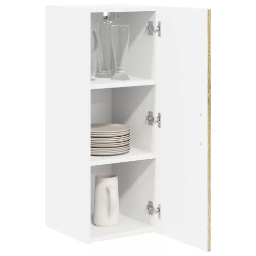  Fali konyhaszekrény 2 pcs Sonoma tölgy 30 x 31 x 80 cm Faanyag