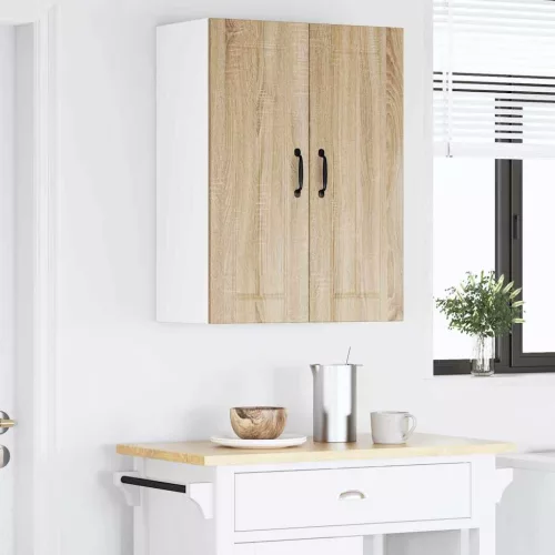  Fali konyhaszekrény 2 pcs Sonoma tölgy 30 x 31 x 80 cm Faanyag