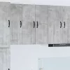  Fali konyhaszekrény 2 pcs Beton Szürke 30 x 31 x 80 cm Faanyag