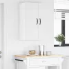  Fali konyhaszekrény 2 pcs Magas Fényű Fehér 30 x 31 x 80 cm