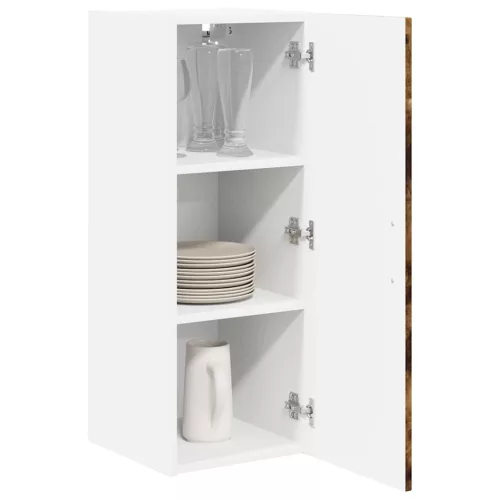  Fali konyhaszekrény 2 pcs Füstölt tölgy 30 x 31 x 80 cm Faanyag