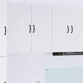    Fali konyhaszekrény polcokkal Fehér 40 x 31 x 80 cm Faanyag