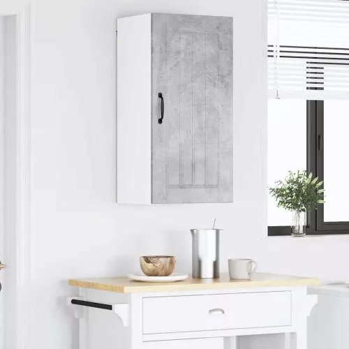  Fali konyhaszekrény Beton Szürke 40 x 31 x 80 cm Faanyag