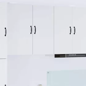    Fali konyhaszekrény Magas Fényű Fehér 40 x 31 x 80 cm Faanyag