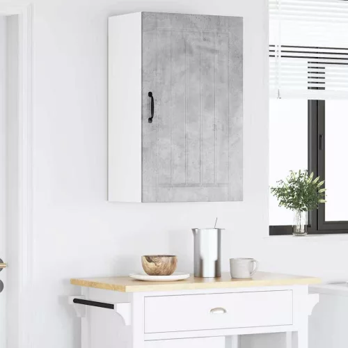  Fali konyhaszekrény Beton Szürke 50 x 31 x 80 cm Faanyag