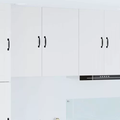  Fali konyhaszekrény Magas Fényű Fehér 50 x 31 x 80 cm Faanyag