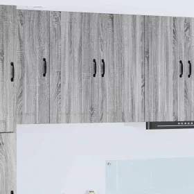  Fali konyhaszekrény Szürke Sonoma 80 x 31 x 80 cm Faanyag