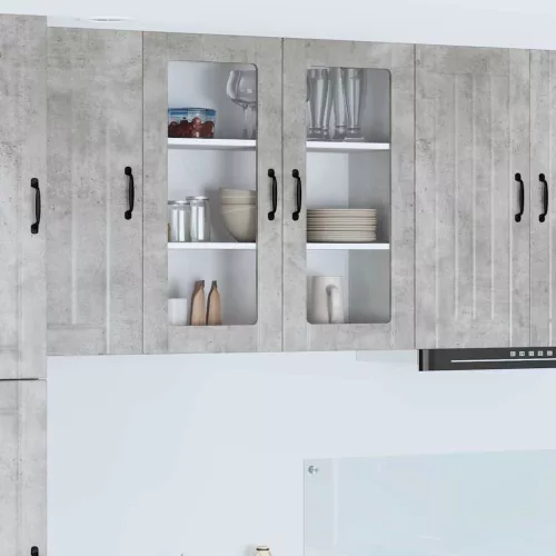  Fali konyhaszekrény Beton Szürke 80 x 31 x 80 cm Faanyag