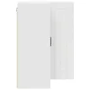  Fali konyhaszekrény Magas Fényű Fehér 57 x 57 x 80 cm Faanyag