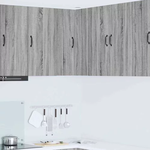  Fali konyhaszekrény Szürke Sonoma 57 x 57 x 80 cm Faanyag