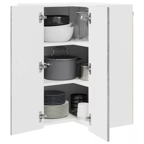  Fali konyhaszekrény Szürke Sonoma 57 x 57 x 80 cm Faanyag