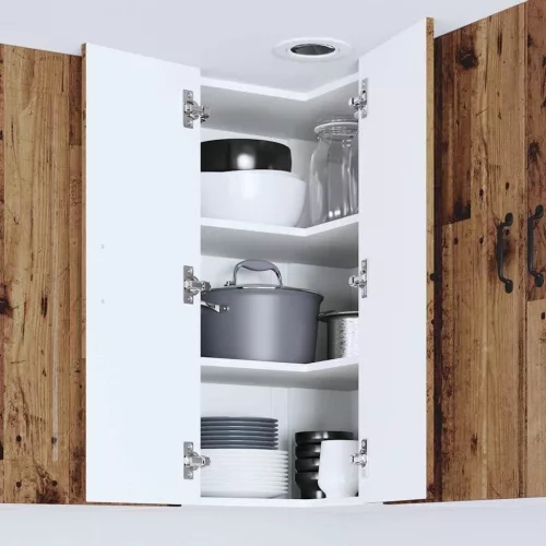  Fali konyhaszekrény polcokkal Öreg fa 57 x 57 x 80 cm Faanyag