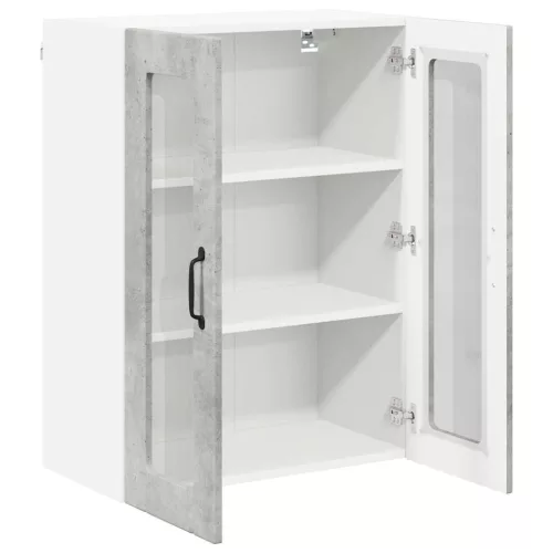  Fali konyhaszekrény Beton Szürke 60 x 31 x 80 cm Faanyag