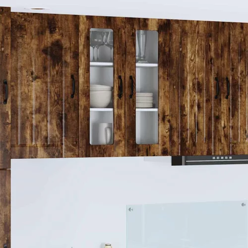  Fali konyhaszekrény Füstölt tölgy 60 x 31 x 80 cm Faanyag