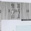  Fali konyhaszekrény Szürke Sonoma 60 x 31 x 80 cm Faanyag