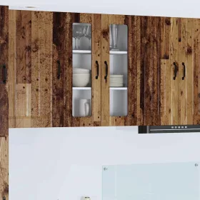    Fali konyhaszekrény polcokkal Öreg fa 60 x 31 x 80 cm Faanyag