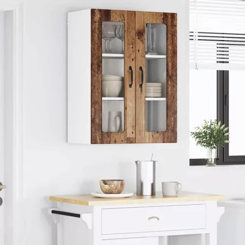  Fali konyhaszekrény polcokkal Öreg fa 60 x 31 x 80 cm Faanyag