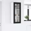  Fali konyhaszekrény polcokkal Fekete 40 x 31 x 100 cm Faanyag